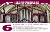 HERRENBERGER ORGELSOMMER 2018 · CARL PHILIPP EMANUEL BACH (1714-1788) Sonate D-Dur WQ 70,5 Allegro di molto – Adagio e mesto - Allegro JOHANN SEBASTIAN BACH (1685-1750) Präludium