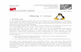 Übung 1: Linux - ZBH : Universität Hamburg · PDF file Übung 1: Linux 1. Einführung In der folgenden Übung werden Sie mit der Arbeit an den Computern im Studenten-Rechnerpool