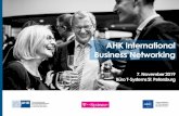 AHK International Business Networking€¦ · AHK International ist eine neue Netzwerkplattform der AHK Russland, durch die deutsch-russische Firmen Kontakte zu andereninternationalenWirtschaftsgemeinschaften