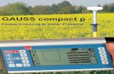 GAUSScompactp- · Messdaten des GAUSS 104 wird garantiert. Führende Anbieter von Agrarsoftware unterstützen die Weiterverarbeitung der Messdaten des GAUSS compact p. Bildschirm