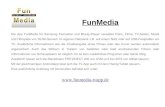 FunMedia · Die App FunMedia für Samsung Fernseher und Bluray-Player verwaltet Fotos, Filme, TV-Serien, Musik und Hörspiele von DLNA-Servern im eigenen Netzwerk z.B. auf einem NAS