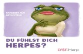 Du fühlst DICH HERPES? - orthim · 2 D ie Infektionskrankheit Lippenherpes wird durch den Herpes-simplex-Virus Typ 1 (HSV-1) verursacht. Er gehört zu der weltweit am meisten verbreiteten