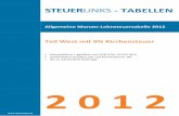 Allgemeine Monats-Lohnsteuertabelle 2012€¦ · 2012) für die Erstellung von Lohnsteuertabellen in 2012 (einschließlich der Berechnung des Solidaritätszuschlages und der Bemessungsgrundlage
