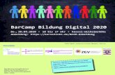 BarCamp Bildung Digital 2020 - rpi-ekkw-ekhn.de · Das Barcamp wird gefördert aus dung bitte bis 20.04.2020 Mitteln des Landes Hessen im Rahmen des Weiterbildungspaktes 2018 - 2020.