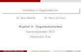 Verhalten in Organisationen - Uni Trier · and Social Psychology 37, 822-832. Kapitel 2.7 - Soziale Identität (Mario Mechtel) Akerlof, G.A. und R.E. Kranton (2000). Economics and