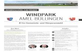 WINDPARK AMEL-BÜLLINGEN - Courant d'Air€¦ · Amel und Büllingen decken bereits den Strombedarf ihrer Gebiete ab, vor allem dank der bestehenden Windparks in Betrieb. Das Projekt
