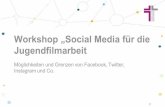  · Workshop „Social Media für die Jugendfilmarbeit Möglichkeiten und Grenzen von Facebook, Twitter, Instagram und Co. Auszug aus dem Workshop vom 11. Mai 2019 fürdie BJF- Jahrestagung