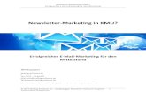 Newsletter-Marketing in KMU? - Mailing Software Newsletter-Marketing in KMU? Erfolgreiches E-Mail-Marketing
