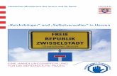 „Reichsbürger“ und „Selbstverwalter“ in Hessen · mit der vorliegenden broschüre möchte ich alle betroffenen behörden in Hessen und ihre mitarbeiterinnen und mitarbeiter