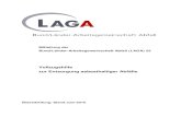 Länderarbeitsgemeinschaft Abfall (LAGA)€¦ · Mitteilung der Bund/Länder-Arbeitsgemeinschaft Abfall (LAGA) 23 Vollzugshilfe zur Entsorgung asbesthaltiger Abfälle Überarbeitung: