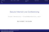 Secure Internet Live Conferencing · PDF file Secure Internet Live Conferencing. Einführung SILC vs. IRC vs. XMPP Architektur Nachrichten Protokoll Protokoll-Eigenschaften Clients