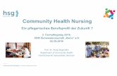 Community Health Nursing PP final - DRK-Schwesternschaft "Bonn€¦ · Community Health Nursing Physio-, Ergotherapie, Logopädie Ambulante Pflegedienste Sozialarbeit Haus-und Kinderärzte