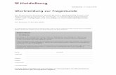Wortmeldung zur Fragestunde - Heidelberg€¦ · Wortmeldung zur Fragestunde Als Einwohnerin / Einwohner (sowie die ihnen gleichgestellte Person und Personenvereinigung) können Sie