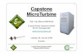 Capstone MicroTurbine€¦ · Capstone MicroTurbine. 4 Produktpalette Capstone MicroTurbinen • C30 Erdgas / LPG • C30 Diesel / Kerosine • C30 Biogas • C65 Erdgas / LPG •