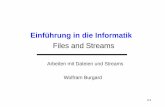 Einführung in die Informatikais.informatik.uni-freiburg.de/teaching/ss17/info/lectures/material/... · Dateien • Bisher gingen alle Ausgaben nach Standard Output, d.h. auf den