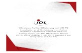 Windows-Authentifizierung mit AD FS - IDL Workplace Server ...help.idl.eu/v10/de-de/documents/Windows-Authentifizierung - IDL... · Windows-Authentifizierung mit AD FS Installation
