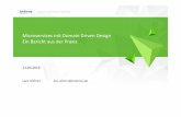 Microservices mit Domain Driven Design Ein Bericht aus der Praxis - Experts in Agile ... · 2018-06-12  · Experts in agile software engineering 8 Wie schneiden wir Microservices?