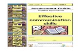 Effective communication skills - AgriSeta ... Assessment Guide Primary Agriculture Effective communication