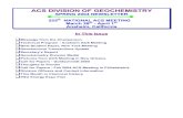 ACS DIVISION OF GEOCHEMISTRY · ACS DIVISION OF GEOCHEMISTRY SPRING 2004 NEWSLETTER 225th NATIONAL ACS MEETING March 28th - April 1st Anaheim, California In This Issue Message from