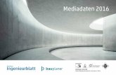 Mediadaten 2016 - Deutsches Ingenieurblatt · Brandschutz 1 Komponenten für die Anlagentechnik: Brandmelde-, Lösch- und Sprinkleranlagen, Rauch- und Wärmeabzugs-anlagen, Brand-