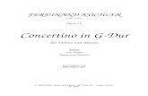 Opus 11 Concertino in G-Dur - Violin Lounge · 2020-04-21 · Violine Ferdinand Küchler, Op.11 in G-Dur Concertino! " ! ! !! # 6 $%!!! ! ! "& " ’ ()! " f * Allegro moderato!)!!!