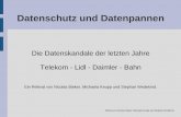 Datenschutz und Datenpannen - uni-jena.deusers.minet.uni-jena.de/~nez/IuG200910/10... · - Detekteien wurden beauftragt Filialen zu überwachen - 5-10 Überwachungskameras pro Fililiale,