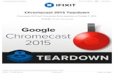 Chromecast 2015 Teardown - Amazon Web Services...Chromecast 2015 Teardown Chromecast 2015 and Chromecast Audio teardown on October 2, 2015. 作成者: Evan Noronha Chromecast 2015