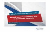 Online -Marktforschung goes Social Media · 2014-09-01 · Online -Marktforschung goes Social Med ia. AGENDA 2 1. EINLEITUNG 2. REFERENZEN 3. VORTEILE 4. EINSATZ. Einleitung 3. Einleitung