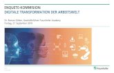 ENQUETE-KOMMISION: DIGITALE TRANSFORMATION DER … · 2020-06-11 · Digitale Transformation – Innovation beschleunigt sich Die Veränderung unserer Lebenswelt beschleunigt sich