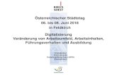 Österreichischer Städtetag 06. bis 08. Juni 2018 in Feldkirch ...€¦ · Projekt Führung im digitalisierten öffentlichen Dienst ... Professionelles digitales Recruiting • Werbung