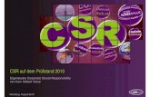 CSR auf dem Prüfstand 2010 - Markenverband€¦ · CSR-Engagement von Unternehmen, besonders für Wirtschaftsethik und Behandlung ihrer Mitarbeiter. Die Finanzbranche ist besonders