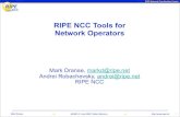 RIPE NCC Tools for Network Operators - AFRINIC Tools AfriNIC8... · • Routing Information Service (RIS) ... RIPE NCC Tools for Network Operators Created Date: 6/4/2008 8:12:04 AM