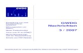 Nachrichten 3 / 2007 - GWDG - GWDG · Geschäftsführer der MEGWARE Computer GmbH Offizielle Inbetriebnahme 12:15 Uhr Festvortrag High Performance Computing in Deutschland: Wie viel