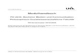 Modulhandbuch...Universität Augsburg Modulhandbuch PO 2016: Bachelor Medien und Kommunikation Philosophisch-Sozialwissenschaftliche Fakultät Wintersemester 2019/2020 Prüfungsordnung