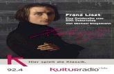 Eine Sendereihe zum 200. Geburtstag Von Michael Stegemann · 7 3. JULi Franz Liszt und wir »Das versteht ihr alle nicht!« – diese Worte unterlegte Hans von Bülow dem markanten