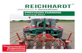 PRECISION FARMING Training 2017 - Reichhardt · Updates und Neuheiten Durchführung von Updates für verschiedene Produkte Vorstellung der neuen PSR Lenksystem Software Reichhardt