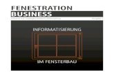 FENESTRATION BUSINESS · Viele Fensterbauer denken, dass Sie Industrie 4.0 schon umsetzen, da sie CIM im Einsatz haben. Jedoch gibt es einen zentralen Unterschied: Industrie 4.0 zeichnet