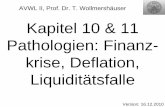 Kapitel 10 & 11 Pathologien: Finanzkrise, Deflation ... · AVWL II, Prof. Dr. T. Wollmershäuser, Folie 4 Finanzkrise Rolle des Finanzsystems Für den Immobilienkauf benötigt man