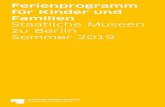Staatliche Museen zu Berlin Sommer 2019 › fileadmin › website › Bildung... · Sommercamp Museumsinsel – Rauf auf die Insel! Vom 16. bis 18. Juli 2019 wird das Sommercamp,