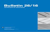 BAG Bulletin 26/2016 d Bulletin 26/16 Bundesamt fأ¼r Gesundheit. 27. Juni 2016 Bulletin 26 414 Herausgeber