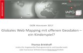 Globales Web Mapping mit offenen GeodatenThomas Brinkhoff: Globales Web Mapping mit offenen Geodaten – ein Kinderspiel? 39 – Es stehen inzwischen viele freie Geodaten zur Verfügung.
