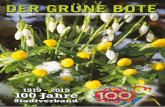 NrNr.1. ·Nr. N· › download › pdf › der-gruene-bote-1... · 2019-02-14 · Festlicher Auftakt zum Jubiläumsjahr war am 18. Januar 2019 der Neujahrsempfang im Steeler Stadtgarten.Vorsitzender