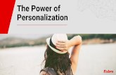 The Power of Personalization - ÖRV · 2018-05-04 · TopSpots HM4 Test Ad Number 2 DC CERT order 1700 Flt 6 TEST Click Here or Type PRI 27NOV JFK OPERATED BY AMERICAN AIRLINES Activity