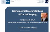 Gemeinschaftsveranstaltung IVD + IHK Leipzig Rainer Hummelsheim MRICS 4. Immobilienverband Deutschland