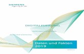 Siemens AG Österreich Geschäftsbericht - Daten …...2019/09/30  · Vorbehaltlich Satz- und Druckfehler siemens.at Daten und Fakten 2019 DIGITALISIERUNG AUTOMATISIERUNG ELEKTRIFIZIERUNG