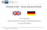 Vertrieb in UK – heute und post Brexit€¦ · Frankreich (5.8 %) Quelle: Office of National Statistics 2019, Deutsche Bundesbank 2019 Deutsch-Britischer Handel 2018 . ... Handelsvertreter