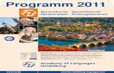 Programm 2011 - fuu-heidelberg-languages.com€¦ · Zahlreiche Monumente geben Zeugnis von der wechselvollen Geschichte der Neckarmetropole. Das Wahrzeichen der Stadt liegt etwa