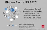 Planen Sie ihr SS 2020! - uni-mainz.de · 2020-02-03 · Das Praxismodul gibt Studierenden im Masterstudiengang die Gelegenheit, IT-Sicherheit praktisch zu erfahren. In einer abgesicherten