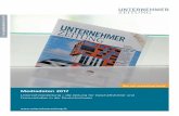 Mediadaten 2017 - Swiss Professional Media · Das Wirtschaftsblatt für. CEOs und Patrons. Die UnternehmerZeitung ist das Fachblatt der Firmen-inhaber und -inhaberinnen in der Deutschschweiz.