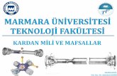 KARDAN MİLİ VE MAFSALLAR - Abdullah Demir...KARDAN MİLİ VE MAFSALLAR ... (Figure 2). CV joints can either be fixed (wheel-side) or extendable (differential-side) and are available